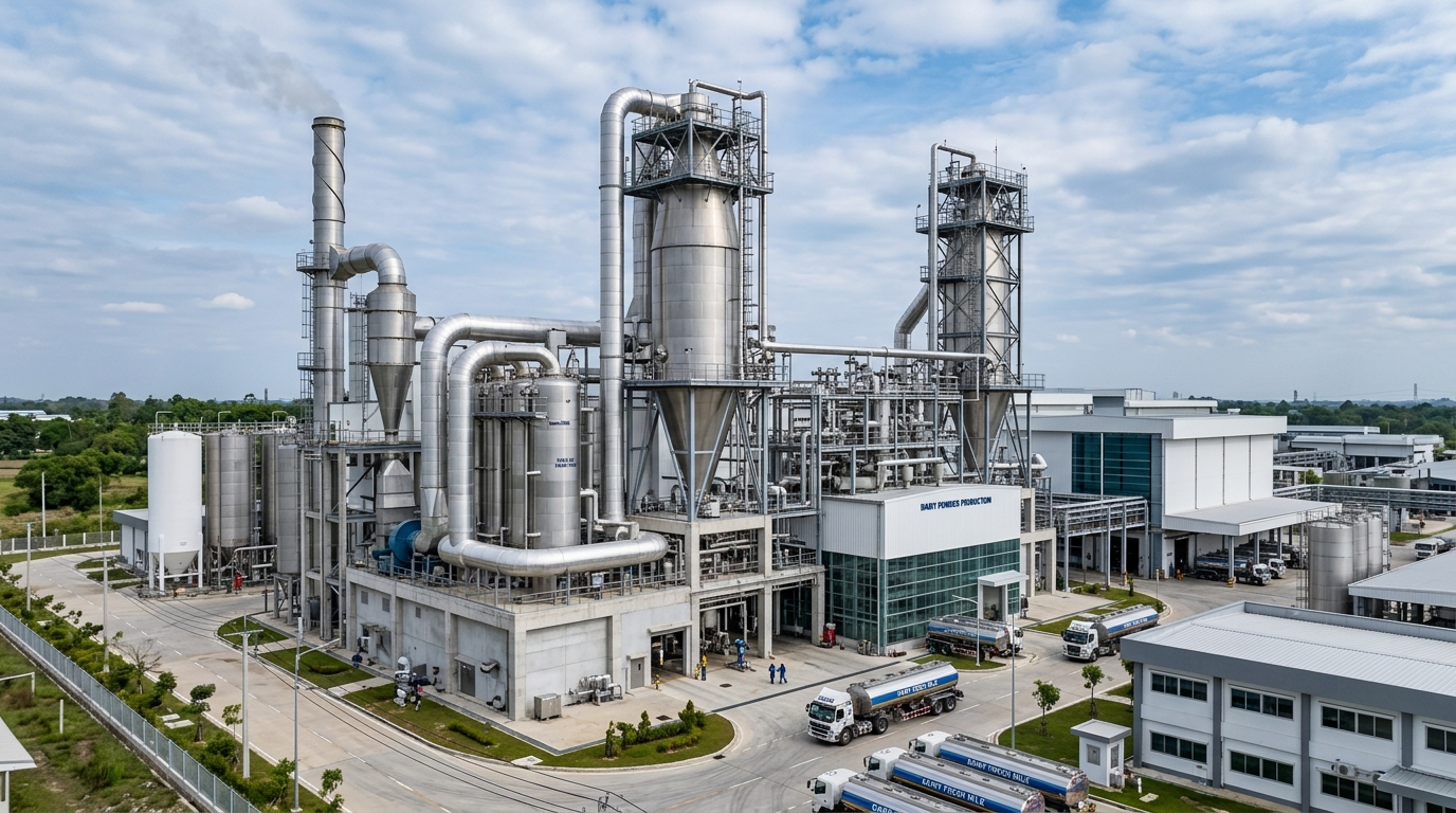 Dairy Spray Dryer Exhaust Heat Recovery & CIP Hot Water System