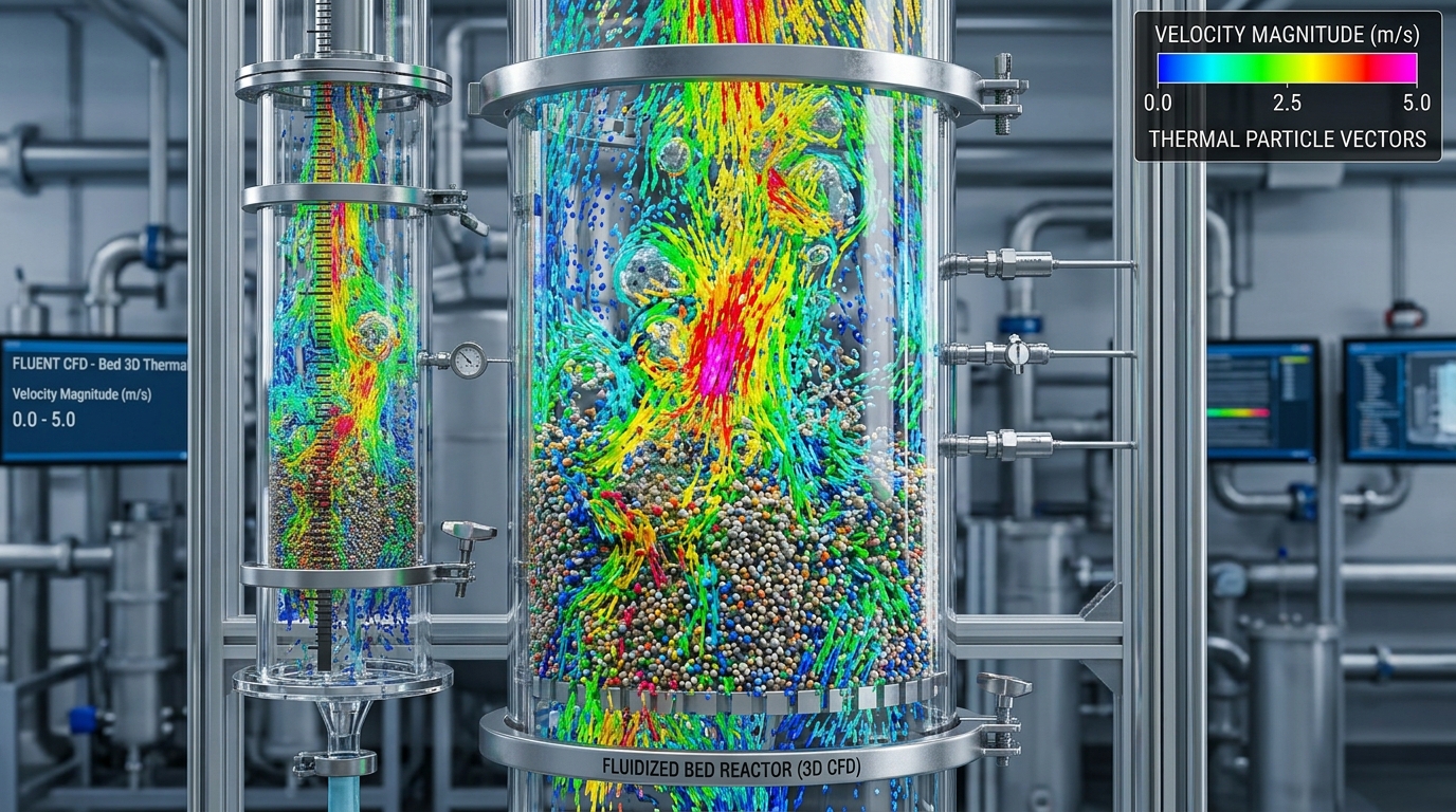 Gas-Solid Fluidized Bed System & Hydrodynamics Simulation