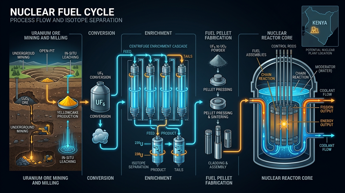 Is Kenya Ready for Nuclear Power? Uranium Enrichment & Nuclear Fuel Explained